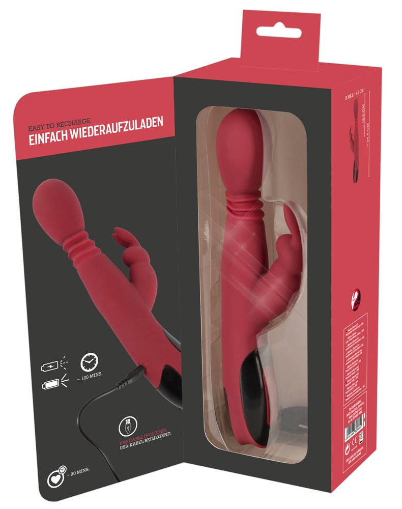 VIBRADOR RABBIT DE SILICONE COM AQUECIMENTO