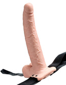 ARNÊS COM DILDO OCO COM VIBRAÇÃO 9" HOLLOW SQUIRTING STRAP-ON FETISH FANTASY SERIES