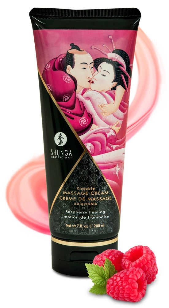 CREME DE MASSAGEM SHUNGA EMOÇÃO DE FRAMBOESA 200ML