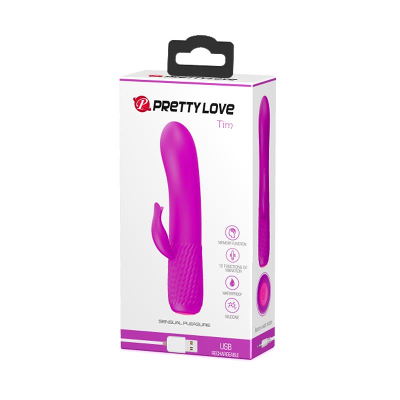 VIBRADOR TIM USB SILICONE PURPLE