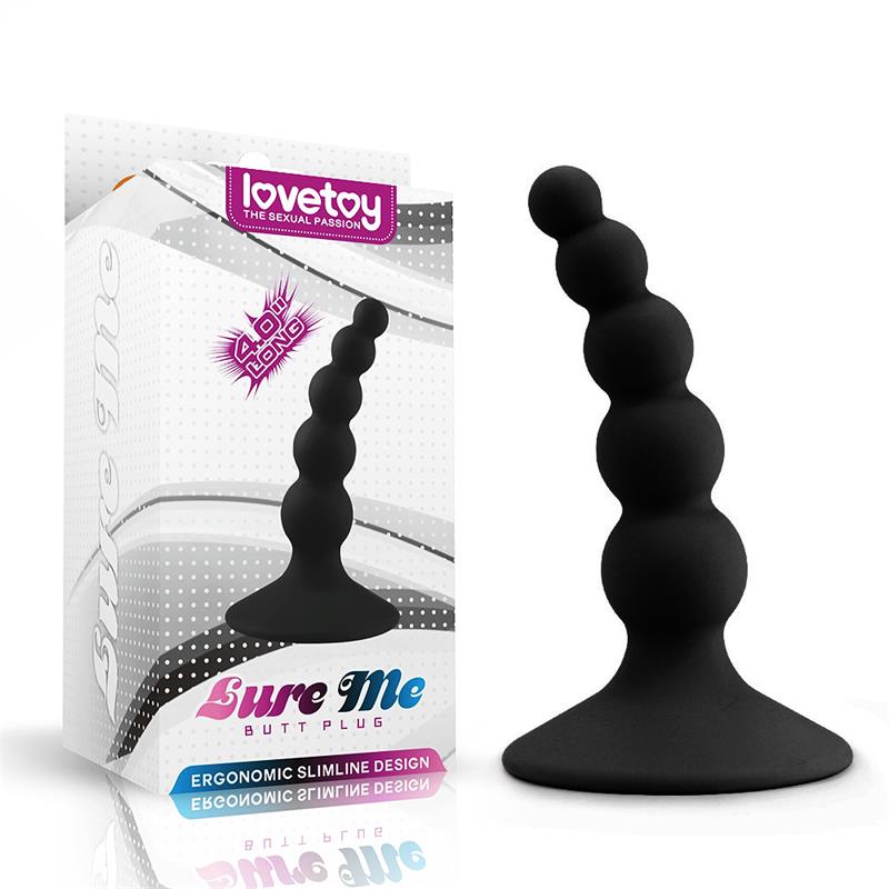 BUTT PLUG LURE ME SILICONE BLACK