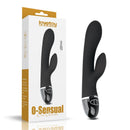 VIBRADOR O-SENSUAL COM ESTIMULADOR CLITORIANO PRETO