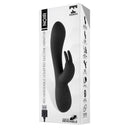 VIBRADOR NOIR DE SILICONE COM 2 MOTORES USB