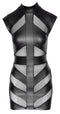 MINI VESTIDO PRETO VINIL