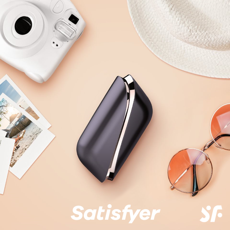 ESTIMULADOR DE CLITÓRIS PRO TRAVELER COM VIBRAÇÃO E CARREGADOR USB SATISFYER