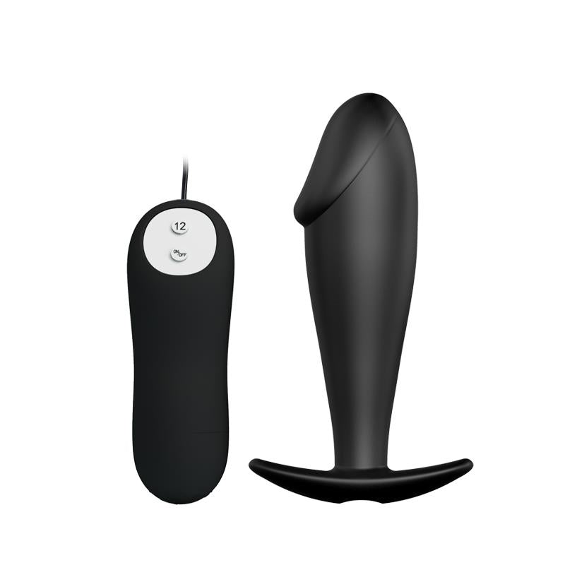 PRETTYLOVE PLUG ANAL DE SILICONE COM VIBRAÇÃO