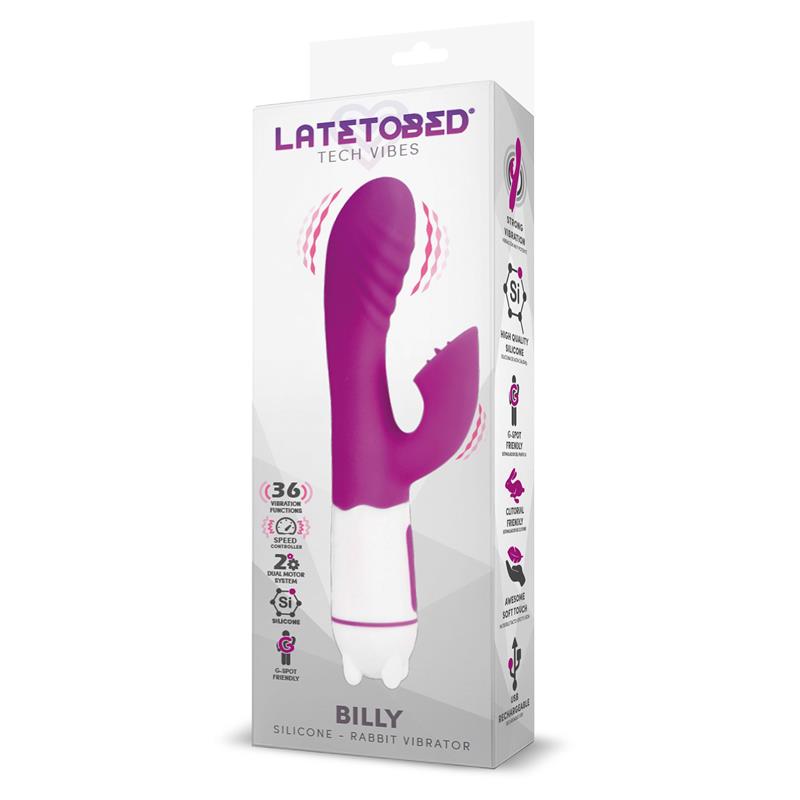 VIBRADOR BILLY USB  SILICONE PURPLE