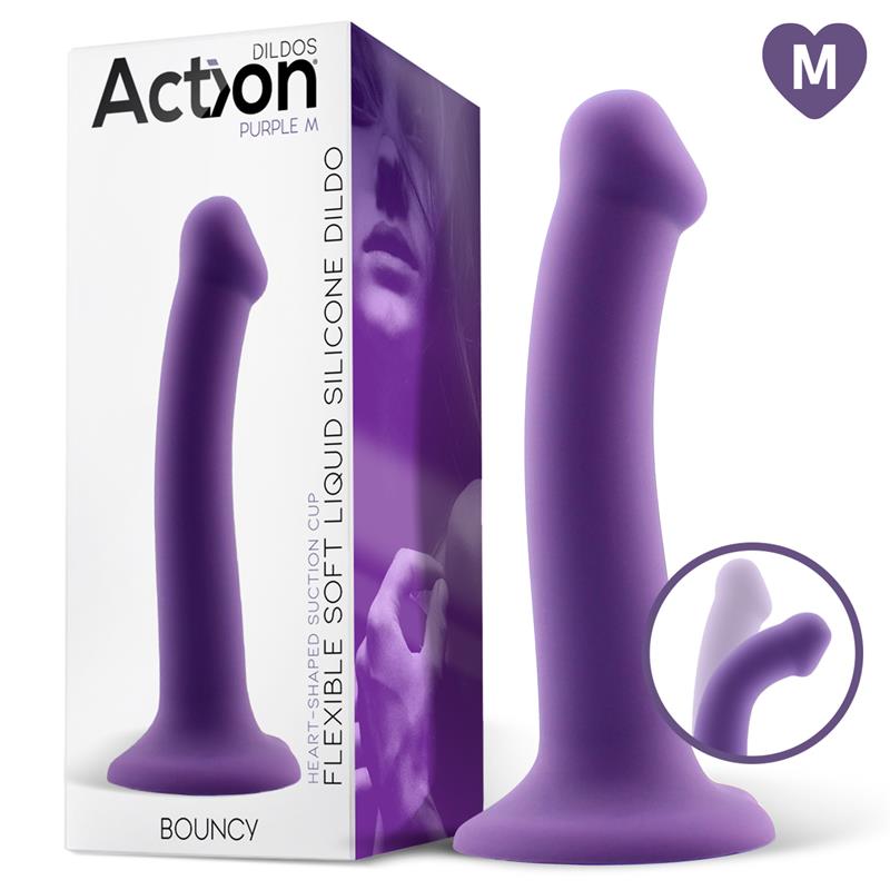 DILDO DE SILICONE DILDO HIPER FLEXÍVEL 7" - 18 CM TAM. M