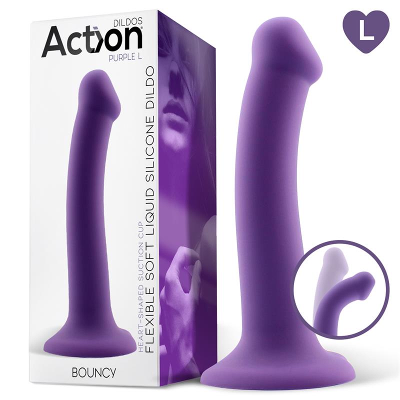 DILDO DE SILICONE DILDO HIPER FLEXÍVEL 7.5" - 19 CM TAM. L