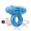 ANEL VIBRATÓRIO DE SILICONE CHARGED BLUE USB