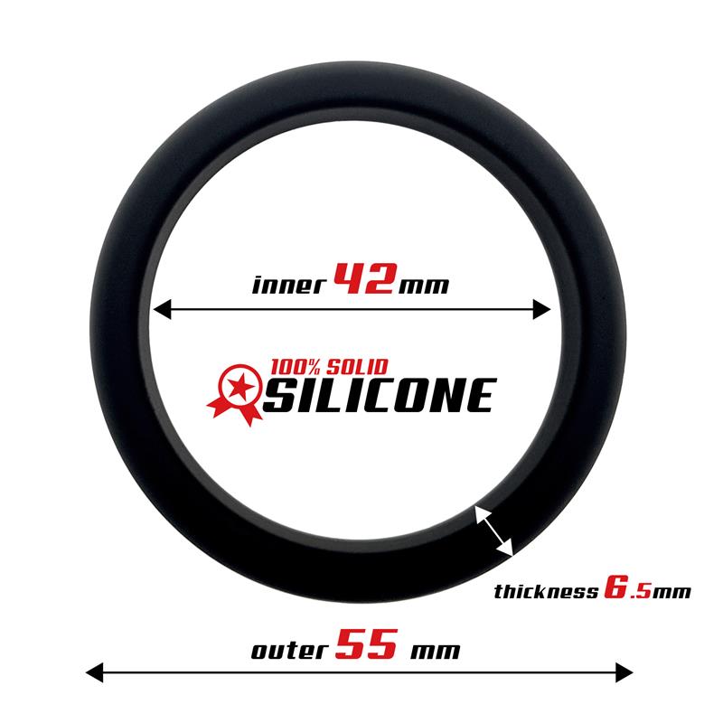 ANEL PARA O PÉNIS SOLID SILICONE 4.2 CM BLACK