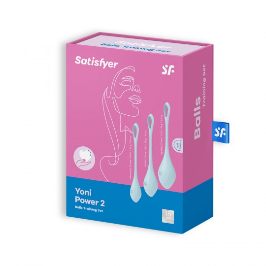 CONJUNTO DE 3 BOLAS KEGEL YONI POWER 1 SATISFYER