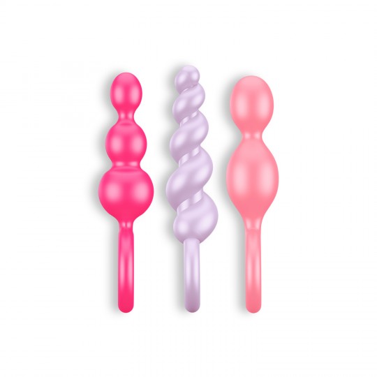 CONJUNTO DE 3 PLUGS ANAIS BOOTY CALL SATISFYER