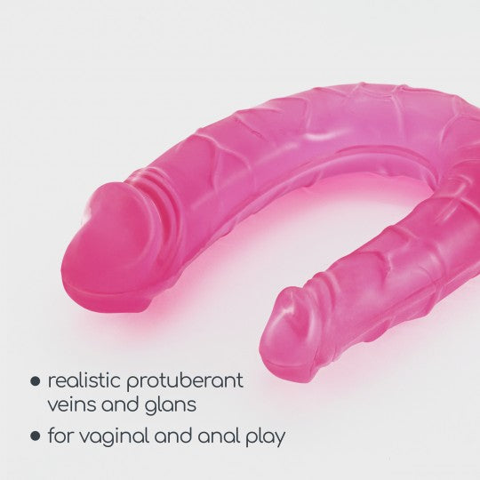 DEEP DIVER DILDO DUPLO COM LUBRIFICANTE ANAL 50ML CRUSHIOUS