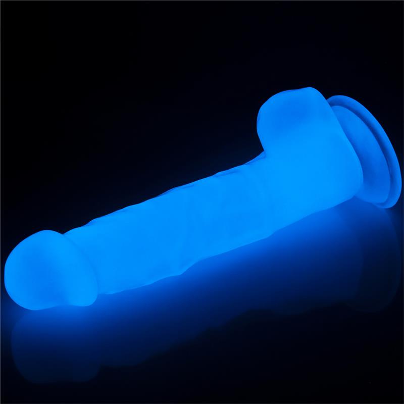 DILDO LUMINOSO  8.5" BLUE LIGHT