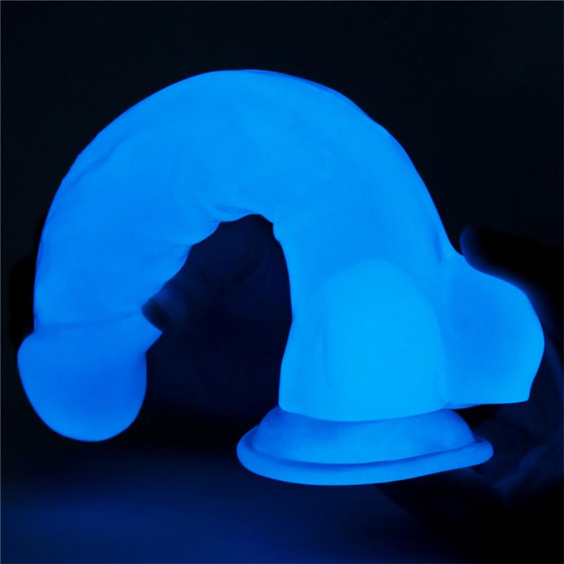 DILDO LUMINOSO  8.5" BLUE LIGHT