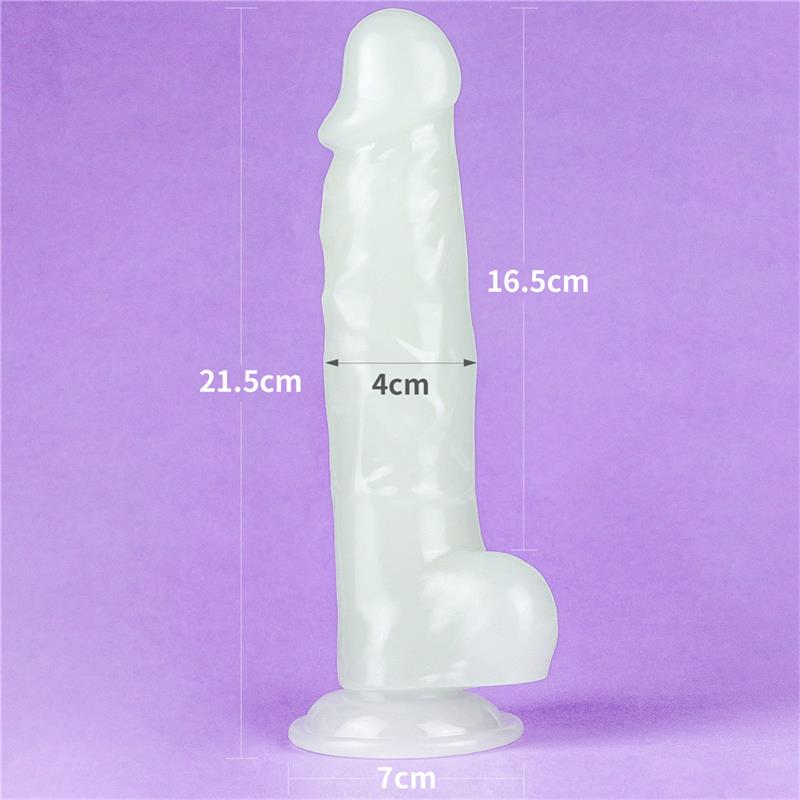 DILDO LUMINOSO  8.5" BLUE LIGHT