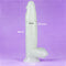 DILDO LUMINOSO 10" BLUE LIGHT