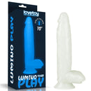 DILDO LUMINOSO 10" BLUE LIGHT