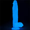 DILDO LUMINOSO 10" BLUE LIGHT