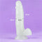 DILDO LUMINO 7.5" BLUE LIGHT