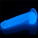 DILDO LUMINO 7.5" BLUE LIGHT