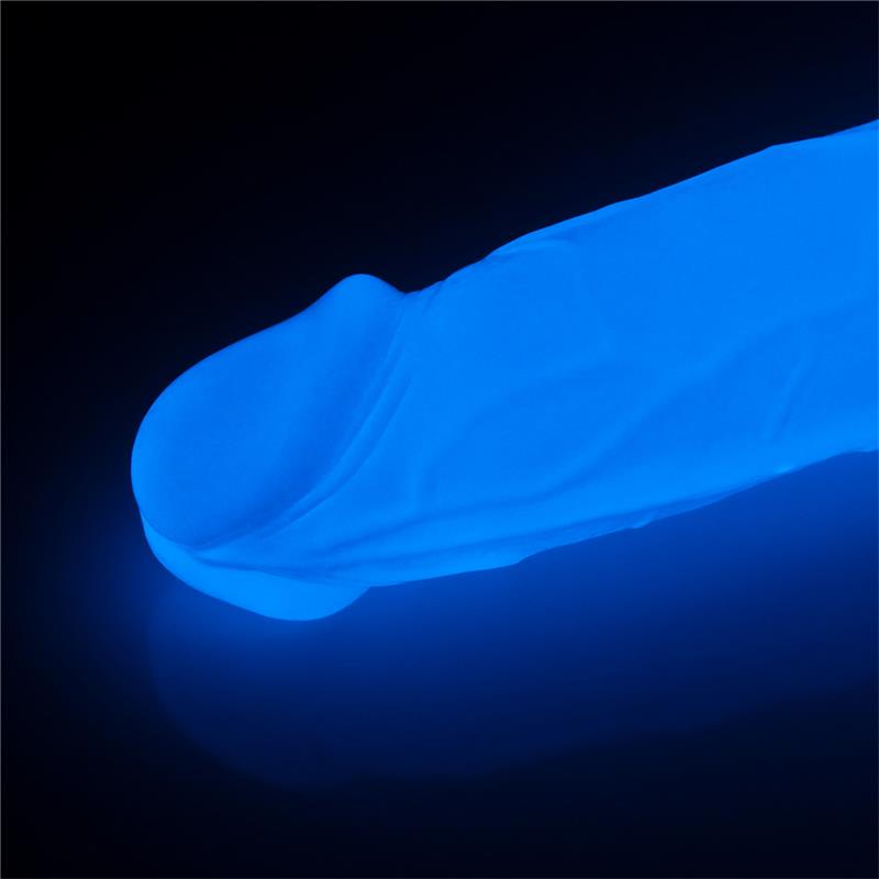 DILDO LUMINO 7.5" BLUE LIGHT