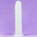 DILDO LUMINOSO 8" BLUE LIGHT