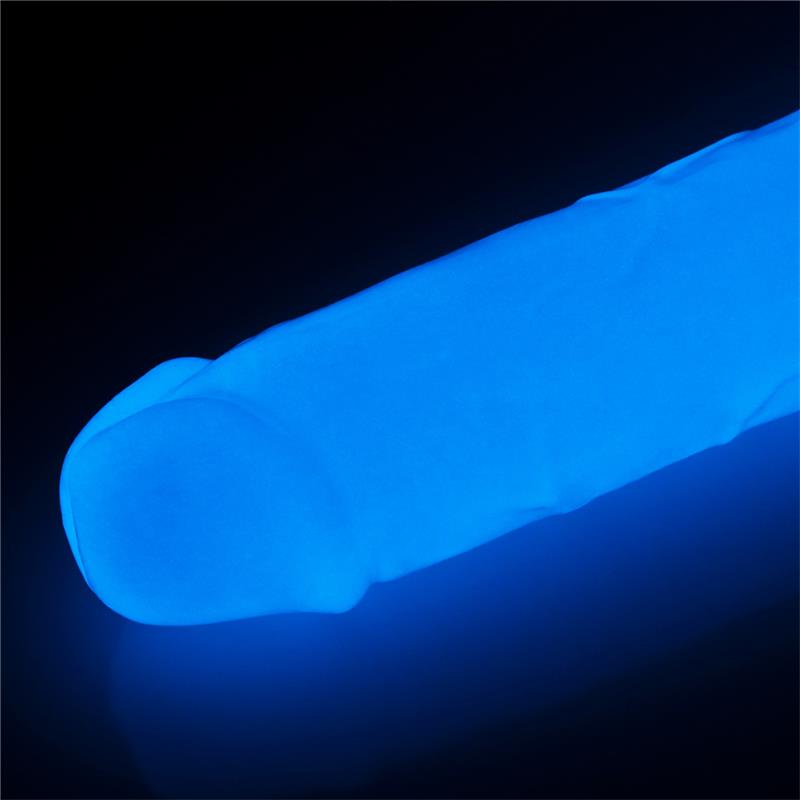 DILDO LUMINOSO 8" BLUE LIGHT