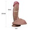 LOVETOY DILDO NATURE 7.5" DUAL LAYER