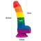 DILDO PRIDER 8" LIQUID SILICONE