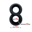 ANEL PARA O PÉNIS SILICONE DOBLE 2 CM BLACK