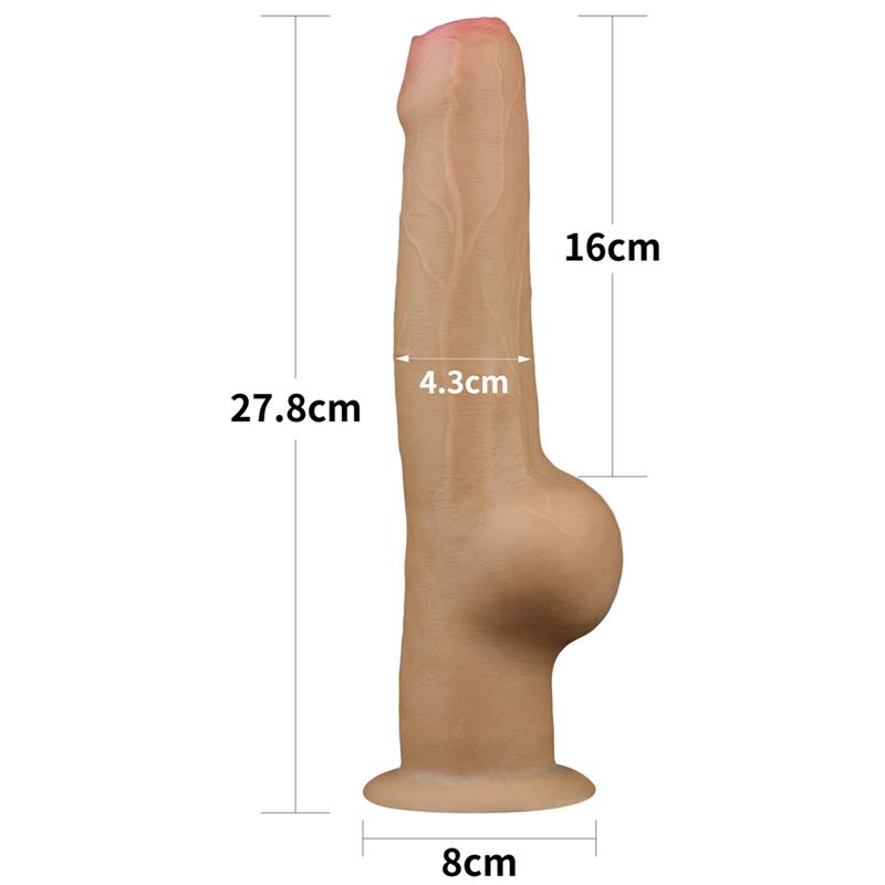 LOVETOY DUAL LAYERED DILDO 11"