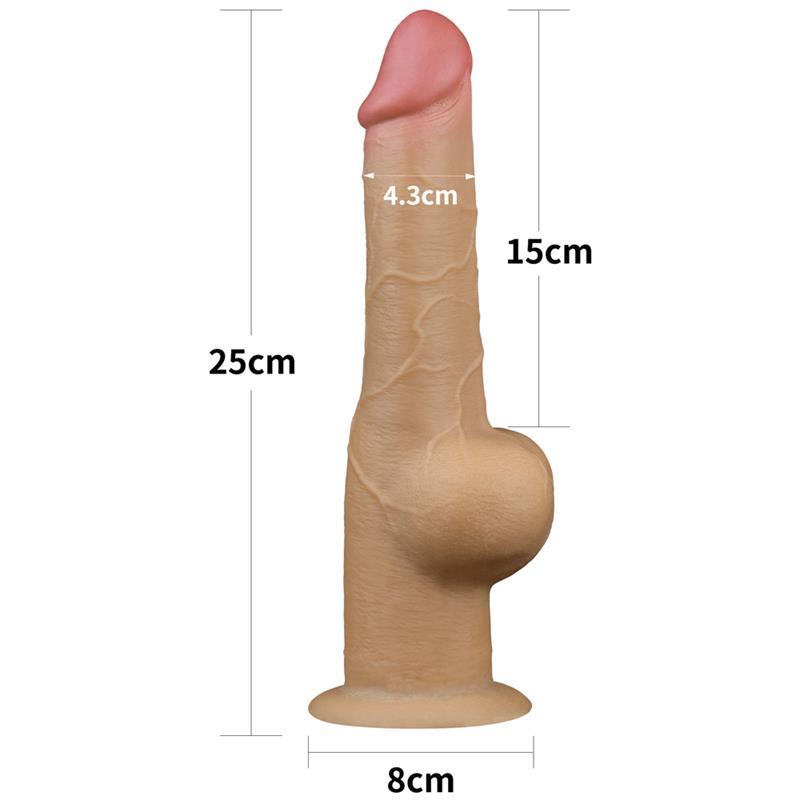 LOVETOY DUAL LAYERED DILDO 9.5"