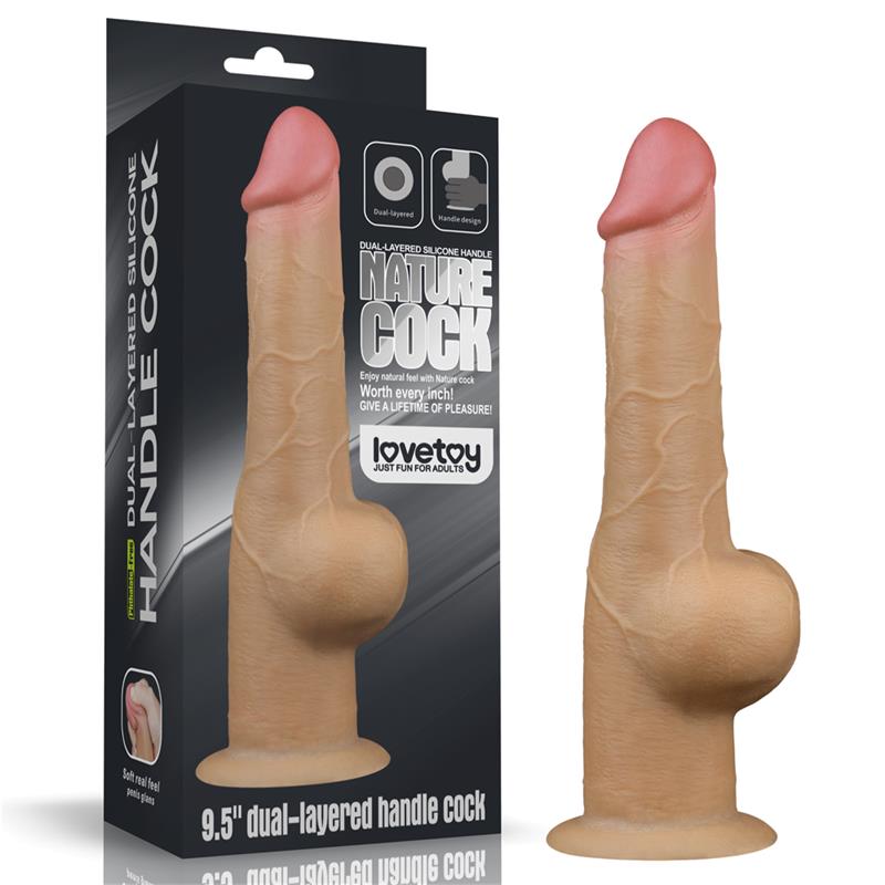 LOVETOY DUAL LAYERED DILDO 9.5"