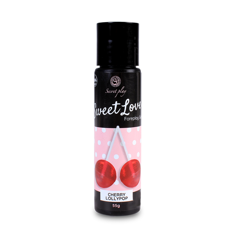 GEL LUBRIFICANTE COM SABOR A CHUPA DE CEREJA SWEET LOVE SECRET PLAY 60ML