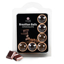 BOLAS LUBRIFICANTES BRAZILIAN BALLS CHOCOLATE 6 x 4GR