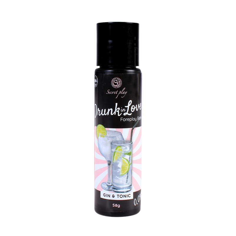 BÁLSAMO LUBRIFICANTE SABOR GIN TÓNICO DRUNK IN LOVE SECRET PLAY 60ML