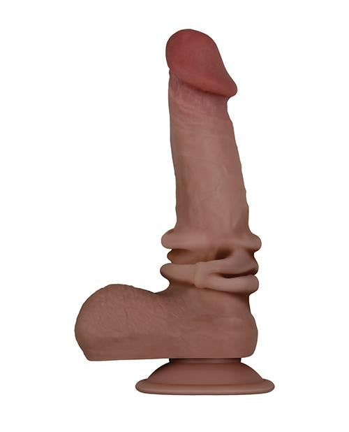 DILDO FLEXSKIN POSEABLE DILDO 7.75" DARK