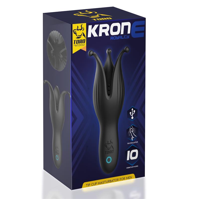 TORO KRONE TIP CUP MASTURBADOR PARA HOMENS DE SILICONE USB