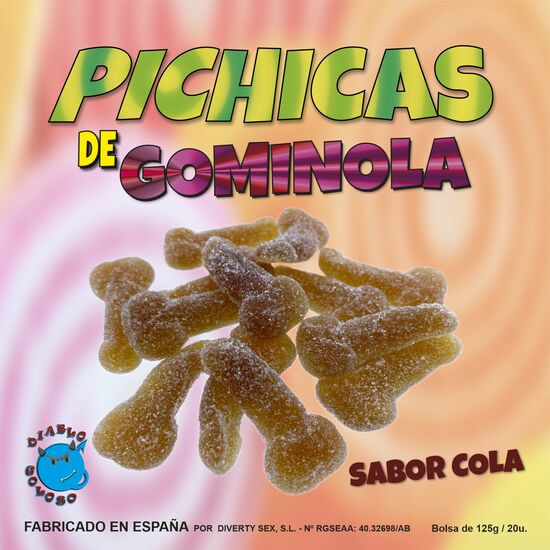 GOMAS EM FORMA DE PÉNIS SABOR A COCA-COLA