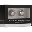 BOLAS VAGINAIS BEN WA BALLS MEDIUM WEIGHT OUCH! PRATEADAS