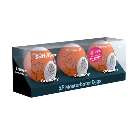 PACK DE 3 MASTURBADOR MASTURBATOR EGG SATISFYER