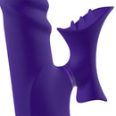 VIBRADOR COM ESTIMULADOR CLITORIANO RECARREGÁVEL INTOYOU ACTION N.º 14 ROXO