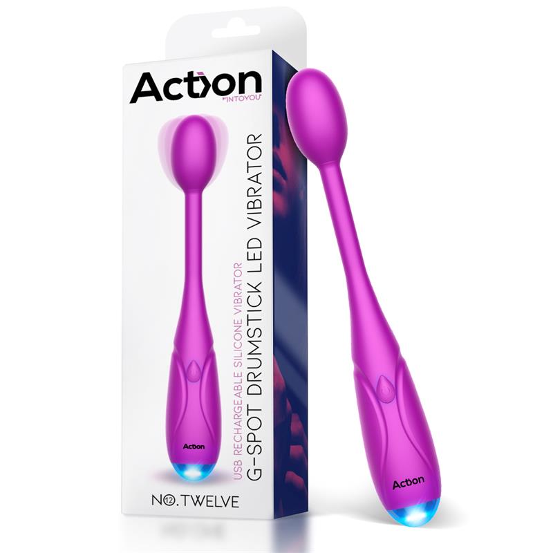 VIBRADOR TWELVE ESTIMULADOR G-SPOT COM LUZ LED USB