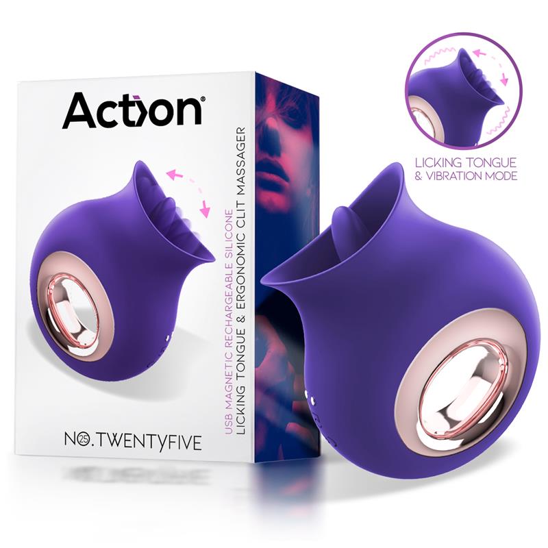 ACTION N.º TWENTYFIVE LÍNGUA VIBRATÓRIA USB