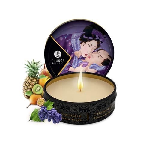 VELA DE MASSAGEM AFRODISÍACA SHUNGA FRUTOS EXÓTICOS 30ML