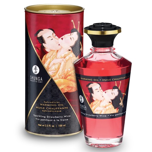 ÓLEO AFRODISÍACO SHUNGA MORANGO & CHAMPANHE 100 ML