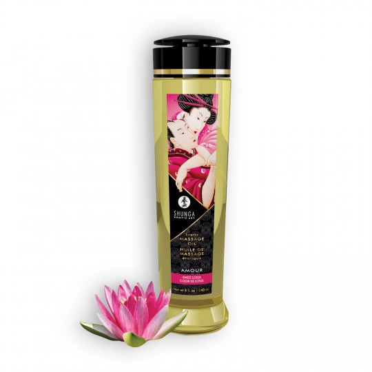 ÓLEO DE MASSAGEM SHUNGA AMOUR DOCE LOTUS 240ML