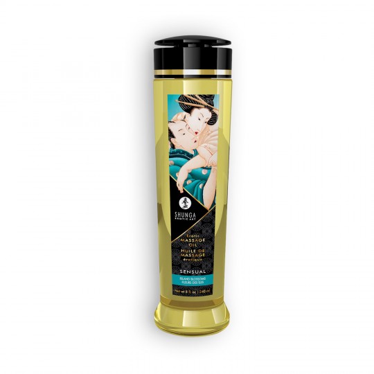 ÓLEO DE MASSAGEM SHUNGA SENSUAL ISLAND BLOSSOMS 240ML